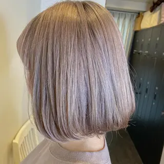 ショート ハイライト/ブリーチ バレイヤージュ関佳祐のヘアスタイル