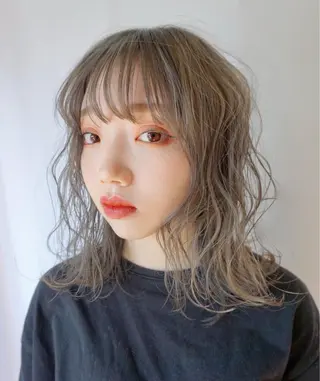 ミディアム カラー ダブルカラー🎉 ハイトーン🎉スドウのヘアスタイル