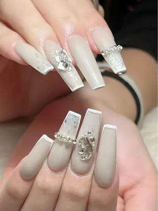 セミロング ネイル ネイルサロンfeel茂原店所属・Feel ‪‪☺︎‬Yuriaのネイルデザイン