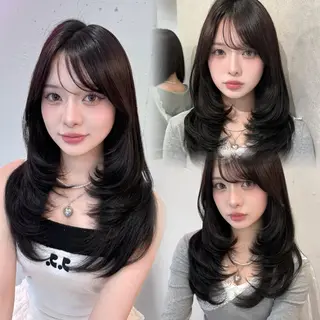 ロング loombySea/ 韓国ヘア/髪質改善のヘアスタイル