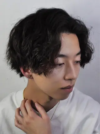 ミディアム パーマ メンズ EN所属・EN 長澤 友吾のヘアスタイル