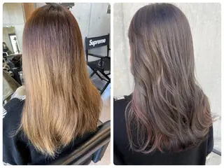 セミロング GO TODAYシェアサロン原宿Leap店所属・髪質改善 レイヤー Naoyaのヘアスタイル