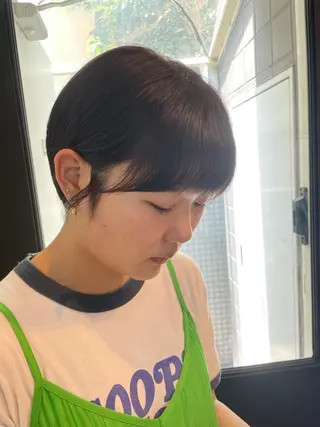 ショート yu-kaハッシュ カット/韓国レイヤーのヘアスタイル