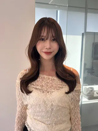 セミロング 透明感/韓国ヘア/ miyu 🎀のヘアスタイル