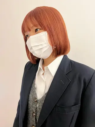 ショート カラー 顔周りカット/透明感 カラー✂️MEIのヘアスタイル