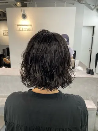 ミディアム パーマ 【お洒落パーマ】 Elme　肥塚康汰郎のヘアスタイル