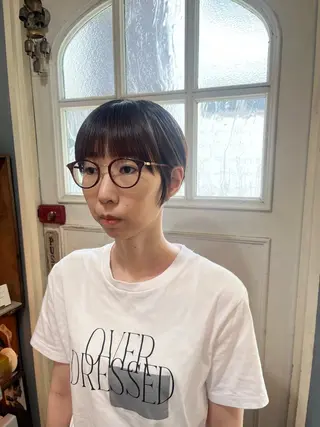 ショート 抜け感ショート パーマ/緒方椋のヘアスタイル