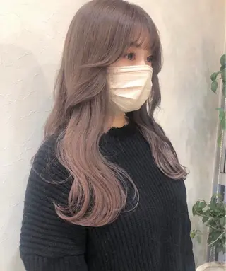 セミロング カラー nakahara madokaのヘアスタイル