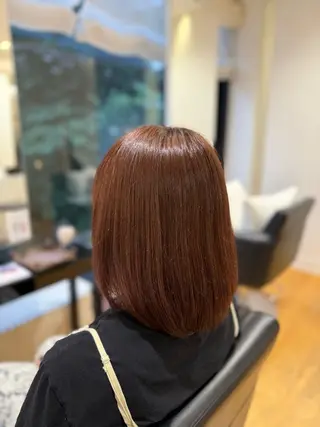 ミディアム 藤本 幸乃のヘアスタイル