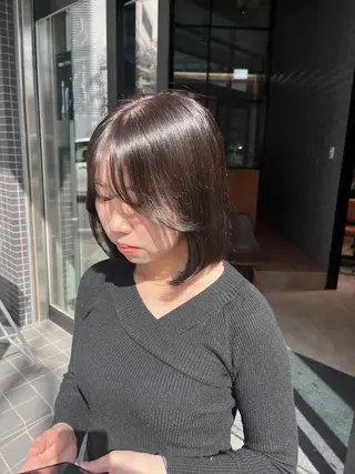 ミディアム カラー yuuri🎀/大宮 /韓国ヘア/レイヤーのヘアスタイル