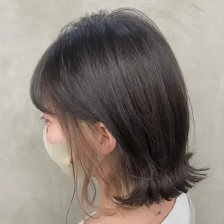 ミディアム 韓国風レイヤー🗝要 暗透カラー📓吉祥寺のヘアスタイル