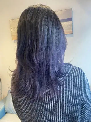 ロング カラー kawabe maikoのヘアスタイル