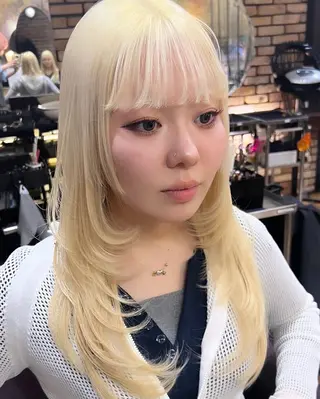 ロング カラー 只野 真衣のヘアスタイル