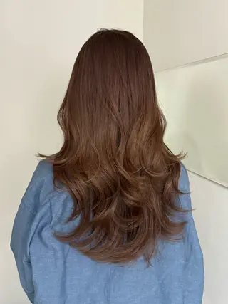 ロング yuiká/ベージュ カラー‧₊˚ .のヘアスタイル