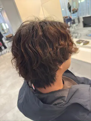 ミディアム パーマ 🫧Agu gina /Yusei🦋のヘアスタイル