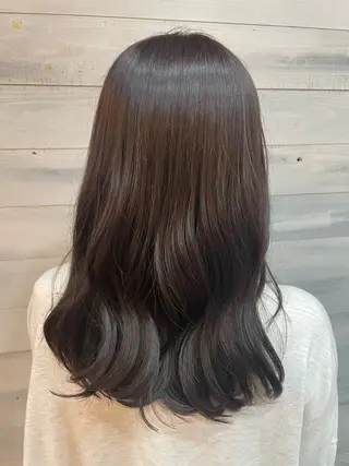 セミロング カラー lift by mag所属・ユナ ナチュラル／透明感のヘアスタイル