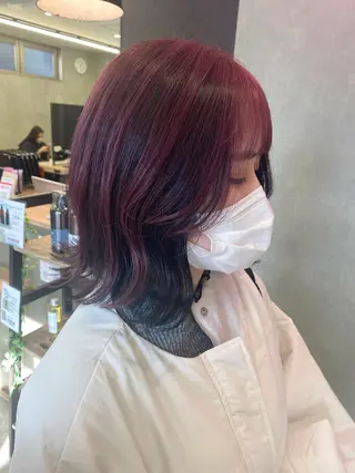 ミディアム カラー 🕶️佐藤 海李🐏のヘアスタイル