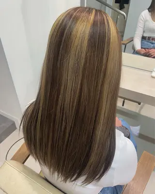 ロング かずや🍀/髪質改善 /艶髪カラー/眉毛のヘアスタイル