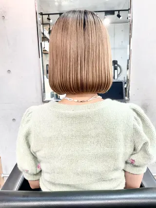 ショート カラー ショートボブ縮毛矯正 髪質改善のプロ山道潤のヘアスタイル