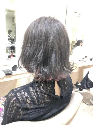 ミディアム カラー 店長     押野 勇也のヘアスタイル