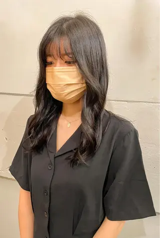 セミロング カラー ボブ ブリーチ/miinaのヘアスタイル