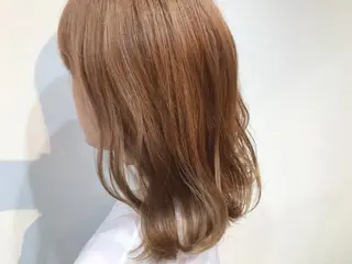 ミディアム カラー ヒロミ/アレンジ/ アンニュイ/透け感のヘアスタイル
