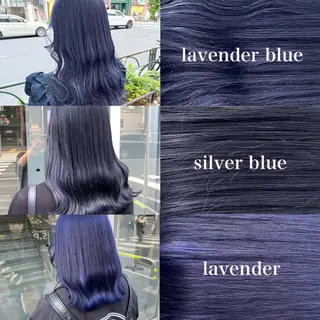 セミロング カラー ワインレッド 🍒KAHOのヘアスタイル