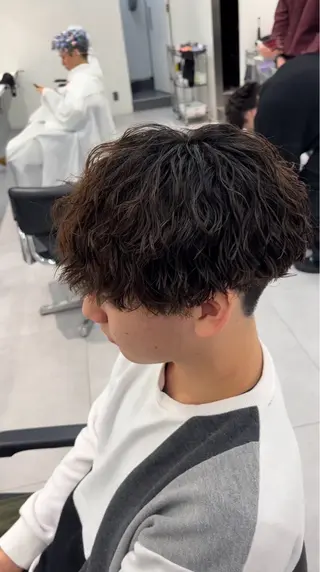 パーマ メンズ メンズ専門/パーマ 特化/栄/北出瑞貴のヘアスタイル