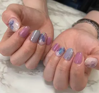 ネイル 40代からの爪を守る ×ケア重視サロン♡のネイルデザイン