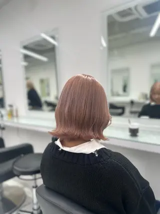 カラー 韓国うる艶ベージュ 🤎まなかのヘアスタイル