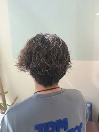 ショート パーマ mateca・hair所属・林 真之介のヘアスタイル