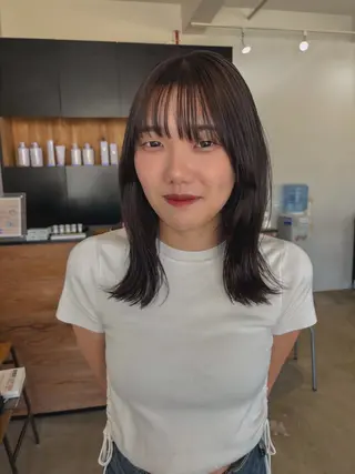 ミディアム カラー plus HAIR いずみのヘアスタイル