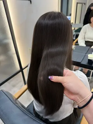 セミロング カラー 韓国ヘア/韓国風 パーマ/kazueのヘアスタイル