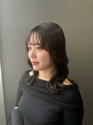 ミディアム カラー レイヤーカット/ボブ /nene🍥⋆*のヘアスタイル