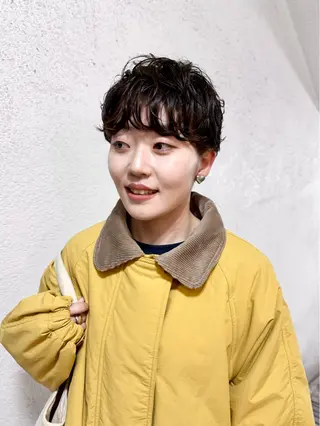 ショート パーマ gotoday shaire salon 神戸三宮所属・ショート/パーマ/ MIOのヘアスタイル