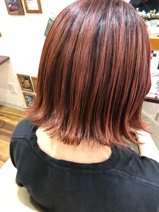 ミディアム カラー 國次 夕貴のヘアスタイル