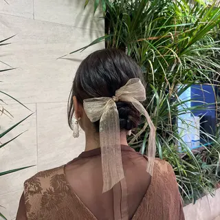 ミディアム ヘアアレンジ ヘアアレンジ /ネイル/美波のヘアスタイル