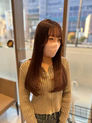 ロング カラー 🕯コバ/レイヤー/ 透明感/縮毛🕯のヘアスタイル