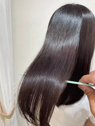 ミディアム カラー ケアブリーチ /髪質 改善/古橋圭史郎のヘアスタイル