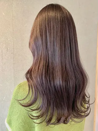 ロング カラー 縮毛矯正×艶カラー /中村勇太のヘアスタイル