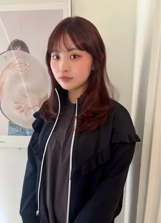 ロング 落合 智登世/ カラーモデル募集中のヘアスタイル