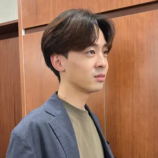 メンズ センターパート/ 暖色カラーayuのヘアスタイル