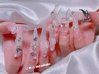 ネイル MxS Nail 【長さだし/フィルイン/マグネット/ワンホンネイル/韓国ネイル/パラジェル】所属・M×S Nail みなのネイルデザイン
