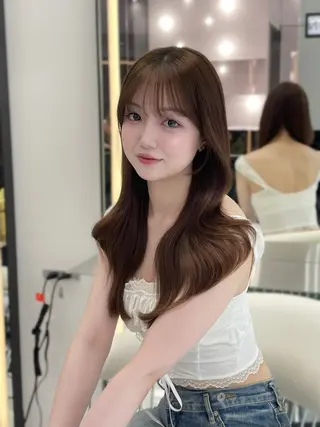 ロング カラー 🎀Ami/新宿/ 透明感・艶カラー🎀のヘアスタイル