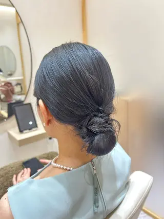 ヘアアレンジ Yamamoto 半個室美容室zinaのヘアスタイル