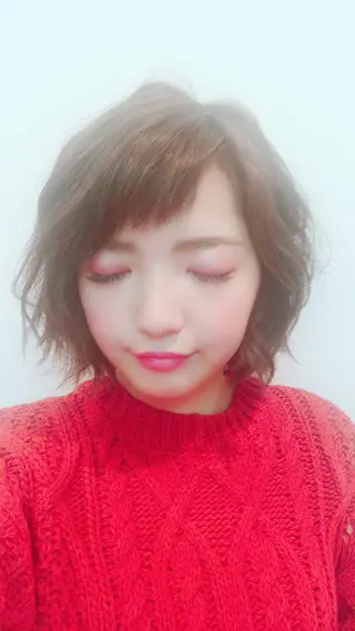 ショート パーマ アイラッシュ/美容室 個室/瀬戸 一菜のヘアスタイル
