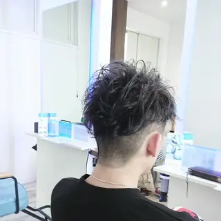 ショート メンズ パーマ カラー 小林 伸行のヘアスタイル