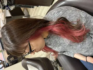 ロング カラー ヘアアレンジ 🦄🫧‪透明感 絹髪特化🫧🍓のヘアスタイル