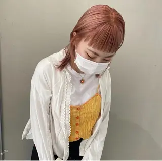 ミディアム カラー デザインカラー🥂 YUKAのヘアスタイル