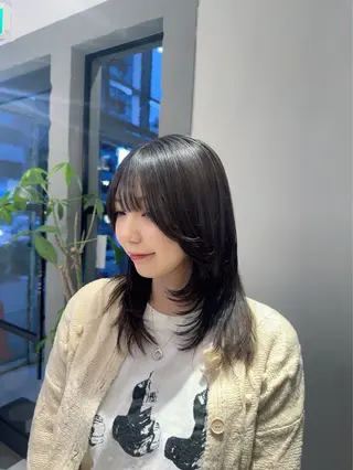 セミロング 透明感カラー/レイ ヤーカット/KaHoのヘアスタイル